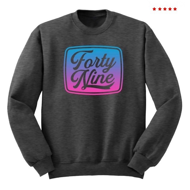 49Apparel Cn2403bh - Black Heather "Forty Nine Gradient" Bella Canvas Sweatshirt