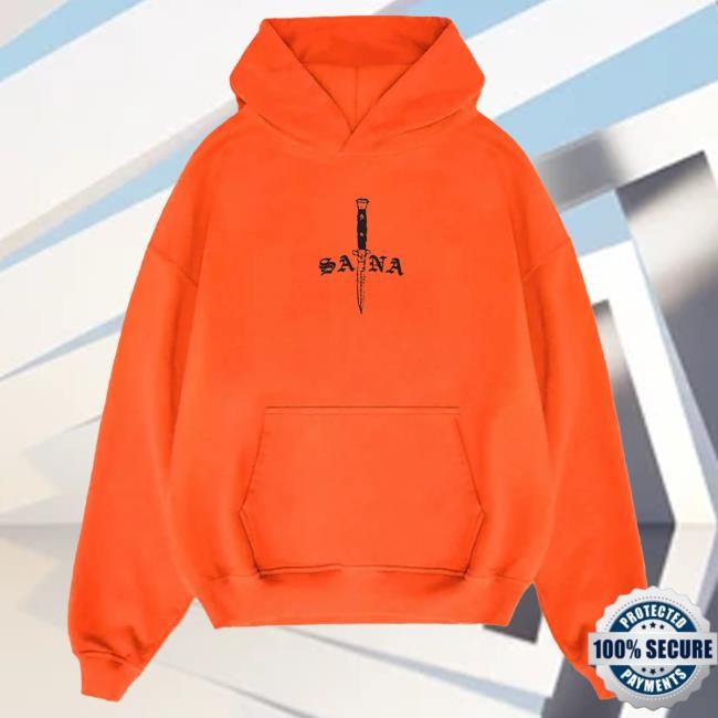 Official Sana Detroit Merch Store Detroit Blade Hoodie - Orange SanaDetroit