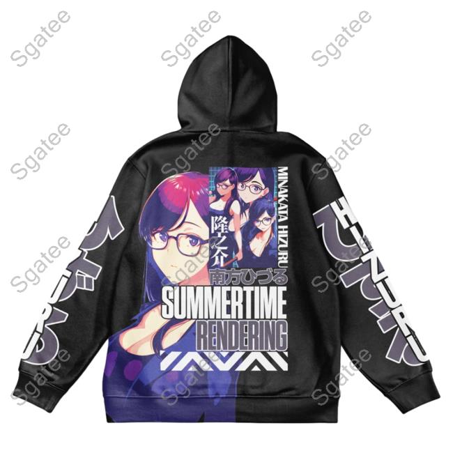 Official Anime Ape Clothing Minakata Hizuru Summer Time Rendering Streetwear Crewneck Sweatshirt Animeape