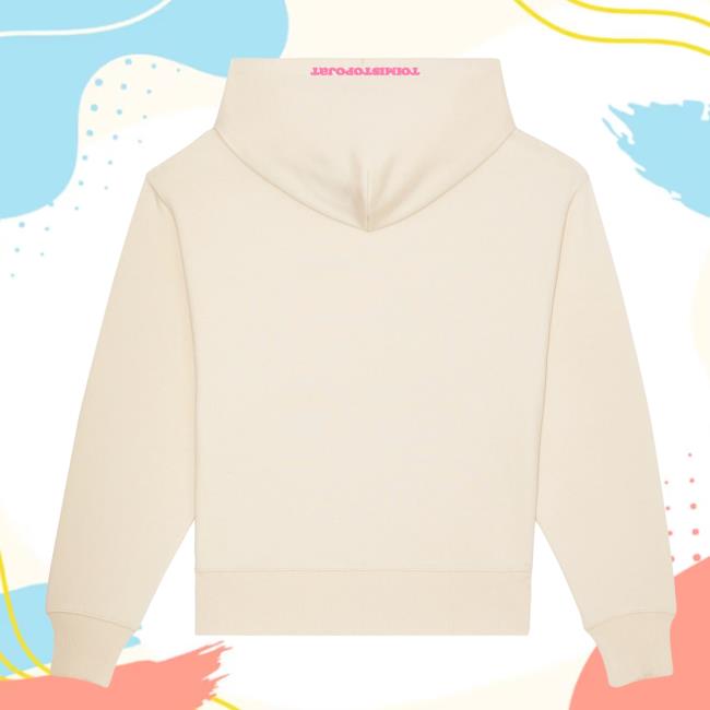 Tmp Huppari Vintage Hoodie Beige/ Vaaleanpunainen