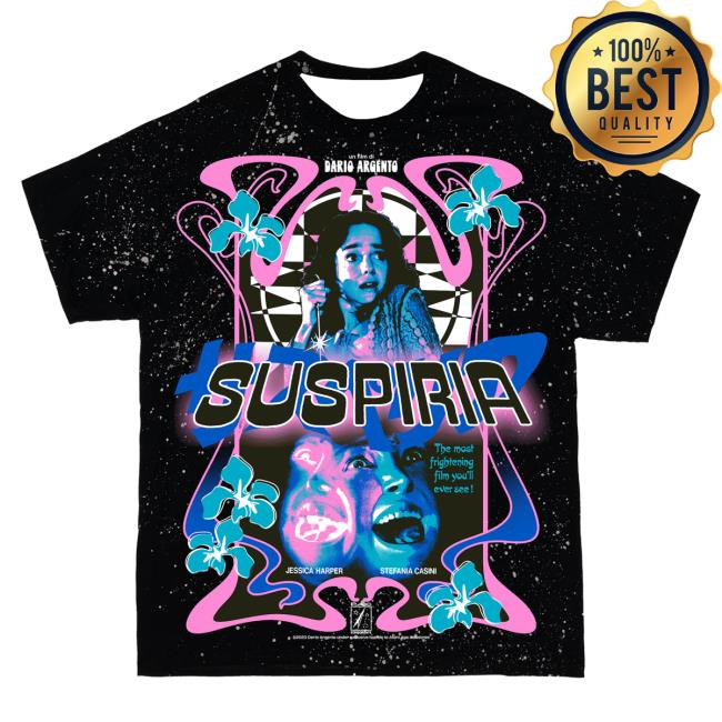 Official Studiohouse Designs Merch Store Suspiria Flowers Tiedye Tshirt Studiohouse Designs Apparel Clothing Shop StudiohouseDesigns