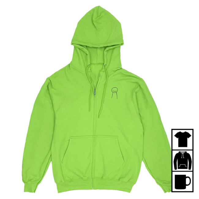 Official Dream Smile Merch Store Dream Smile Dream Character Full-Zip Sweater Lime Dream Updates DreamSmile