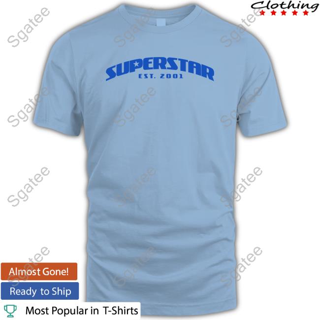 Official Lil Peej Merch Superstar Est 2001 Blue T Shirts Superstarsclothing