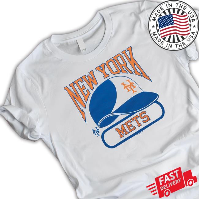 Offcial Homage Merch New York Mets Helmet Shirt