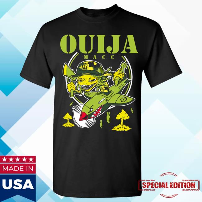 Official Chapter 17 Records Ouija Macc Merch Store Chapter 17 - Ouija Flying Soldier - Black Hot Shirt Ouijamacc Apparel Clothing Shop