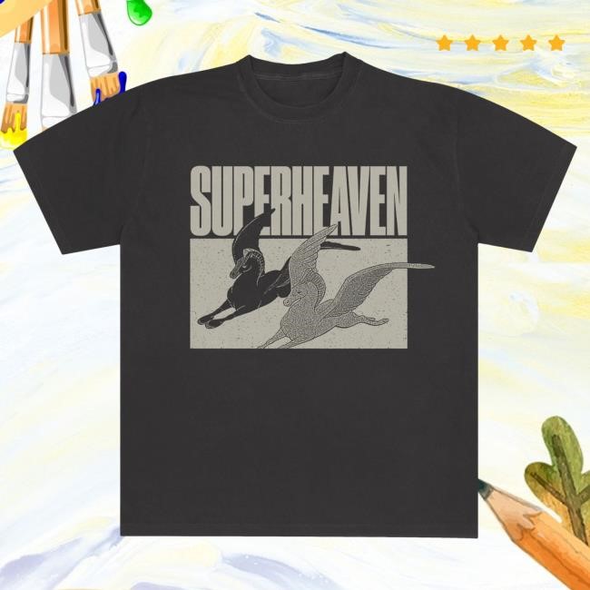Superheaven Pegasus Black Tee Superheaven Merch Store Official