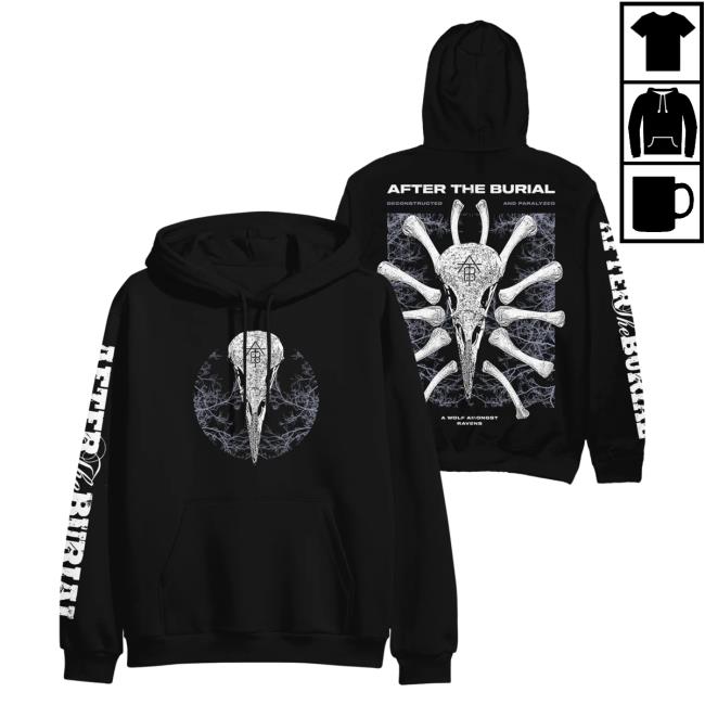 Official After The Burial Merch Deconstructed Black Long Sleeve Shirts