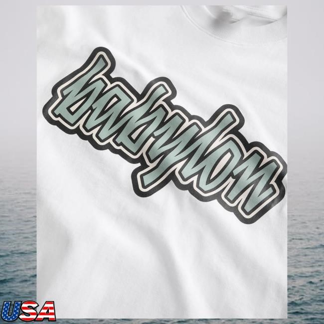 Shop Babylon La Chunky Script Tee Premium Script Design
