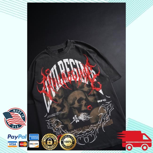 Official Civil Clothing Civil Regime The Rapture Of Roses American Classic Oversized Shirt New in Vintage Ashes