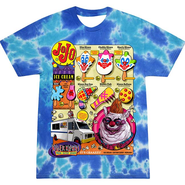 Official Cavity Colors Killer Klowns Deadly Desserts 3D Tie Dye Shirt 2023 Cavitycolors