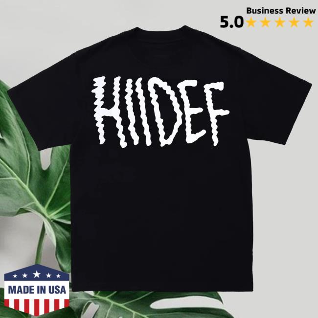 Hiidef Black Electric Logo Hoodie