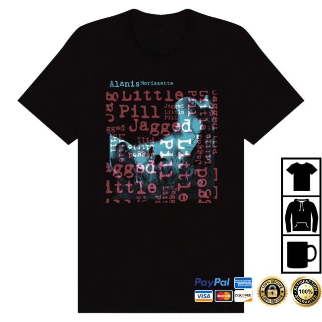 Official Alanis Morissette JLP Portrait Text New Shirt