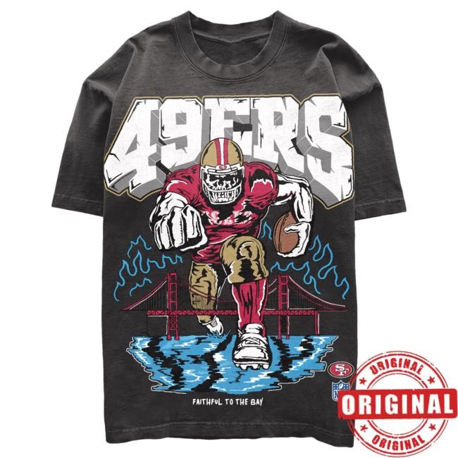 Faithful To The Bay T-Shirt NFL FootBall NLF Warren Lotas Black