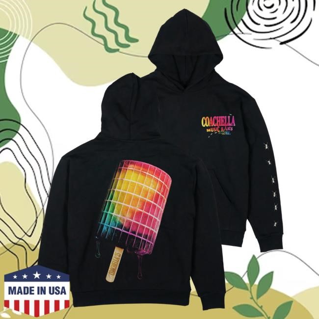 Coachella Merch Store Coachella Spectra-pop Hooded Sweatshirt