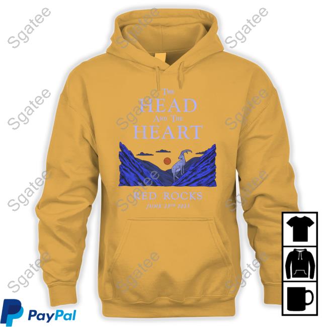 Official The Head And The Heart Merch Red Rocks 2023 Event Tee