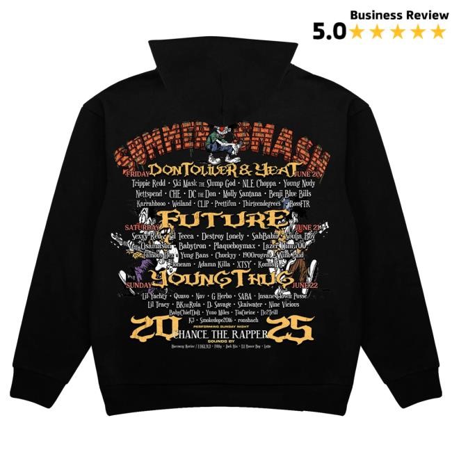 Official The Summer Smash In The Band Attractive Hoodie (Black)