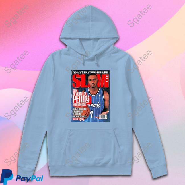 Official Mitchell And Ness Slam Cover Orlando Magic Penny Hardaway Shirt