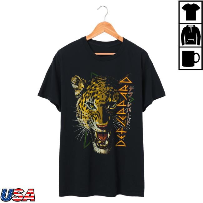 Official Junk Food Clothing Shop Junkfoodclothing Def Leppard Leopard Japanese Flea Market Tee Junk Food Store Shop