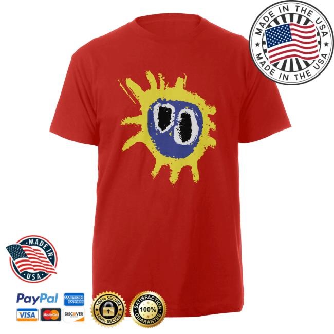 The Clash Official Merch Shop Red Screamadelica Tour T Shirt