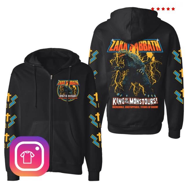 Official Black Label Society King Of Monstours Zip Hoody