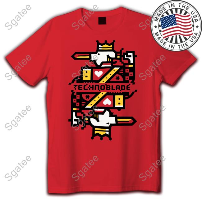 Techno Blade Merch King Techno Long Sleeved T Shirt