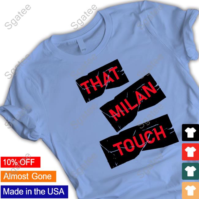 Ismaël Bennacer Wearing That Milan Touch T Shirt Ac Milan Store