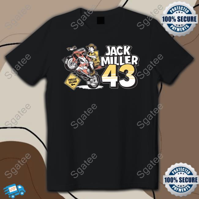 Gumtree Flag Jack Miller 43 Limited Edition Black Tee Shirts