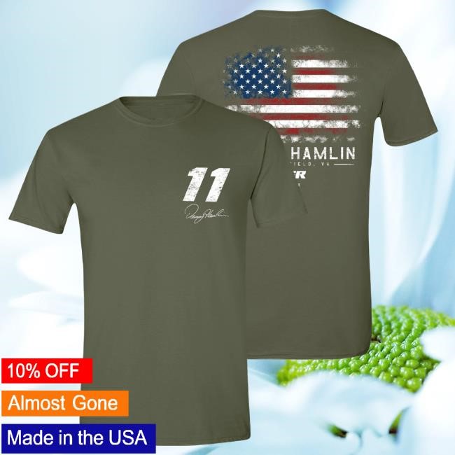 Denny Hamlin Green Flag Hot Shirt Official DH Merch Store