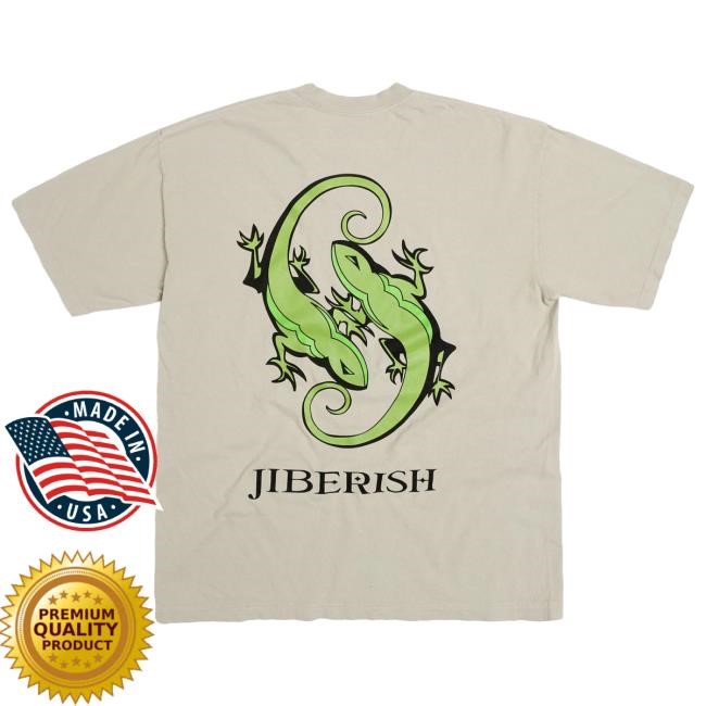 Official Jiberish Clothing Twin Lizzy T Shirt Sage