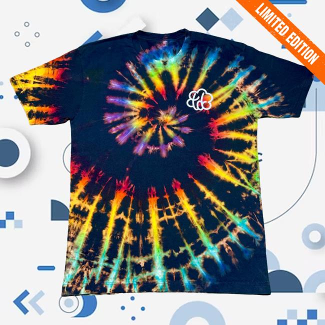 Official The Tie Dye Company Roygbiv Reverse Tie Dye Rainbow Spiral T-Shirt