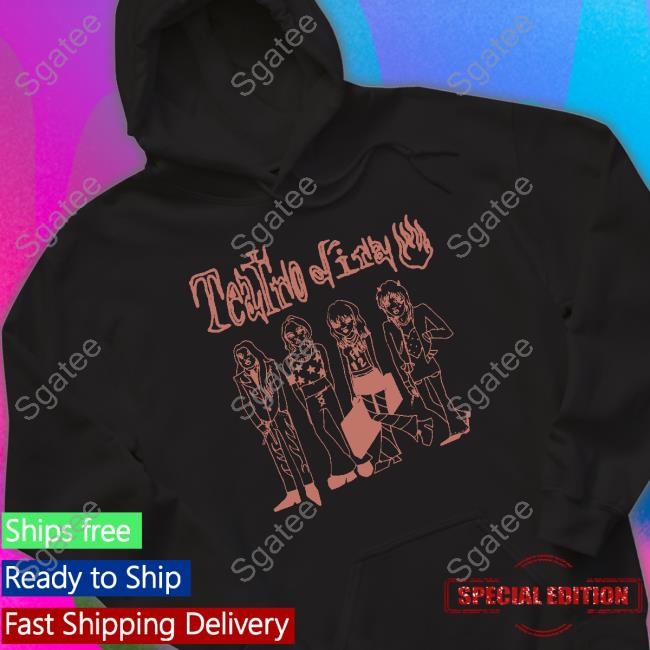 Official Maneskin Merch Teatro D’Ira Doodles Black T-Shirt