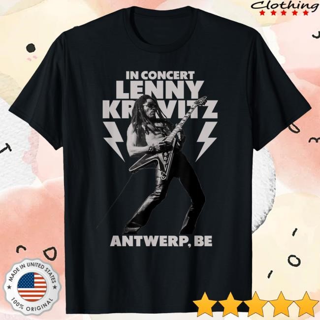 Official Lenny Kravitz – Blue Electric Light Tour 2025 Antwerp Shirts