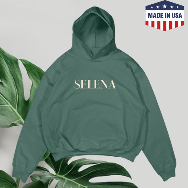 Official Interscope Records Selena Gomez Merch Store Selena Holiday Popover Hoodie Selena Gomez Apparel Clothing Shop