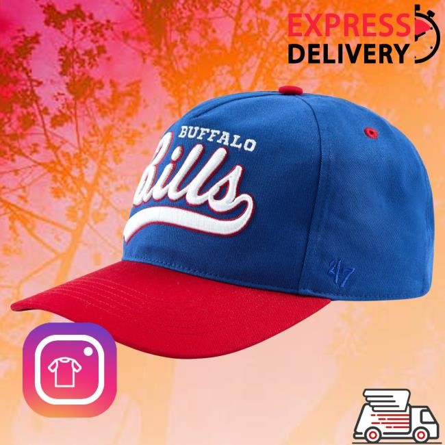 Official Golf Wang Merch Bills Script Snapback Blue Hat by Golf Wang x NFL Official Golf Wang Merch Bills Script Snapback Blue Cap by Golf Wang x NFL