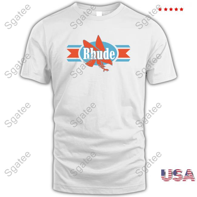 Rhude White Chevron Eagle T-Shirt