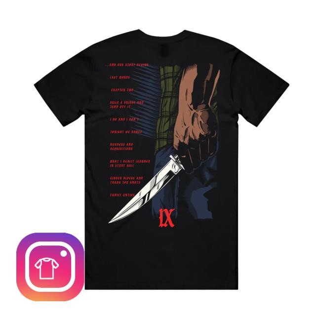 Ice Nine Kills Last Chance To Make Amends New Tee Ice Nine Kills Merch Shop