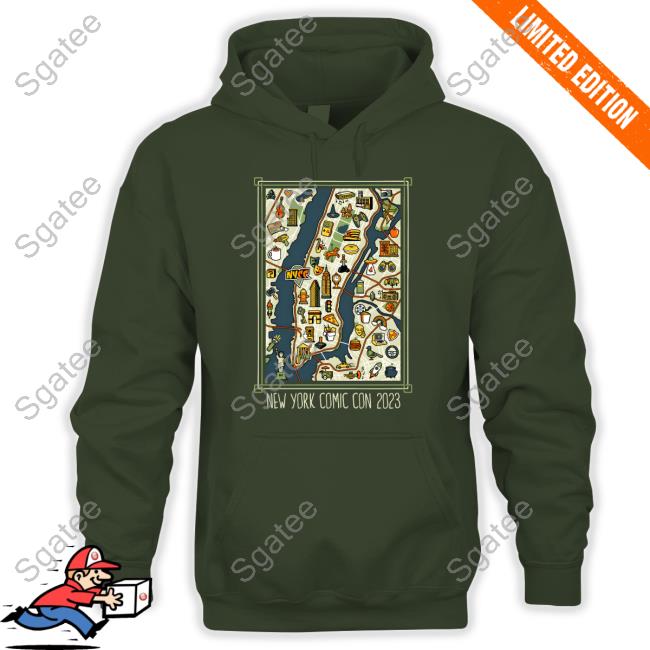 New York Comic Con Merch New York Comic Con 2023 City Map Shirt