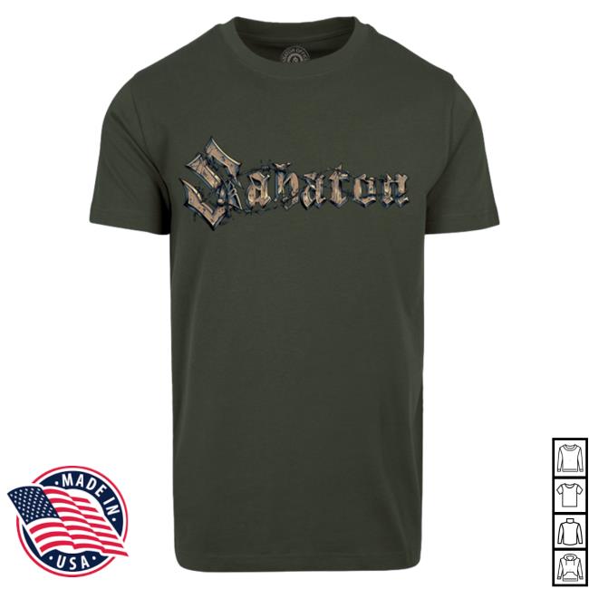 Official Sabaton Store Barbed Wire Khaki Shirt