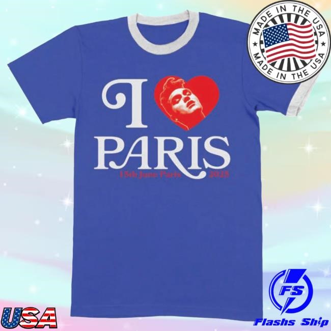 Official Morrissey Paris 2025 Royal Blue Event Ringer Top Shirt