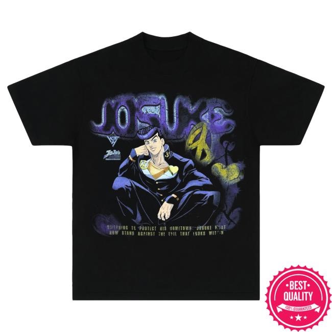 Official Hypland Clothing Merch Store Jojo Josuke Jumbo Tee (Black)
