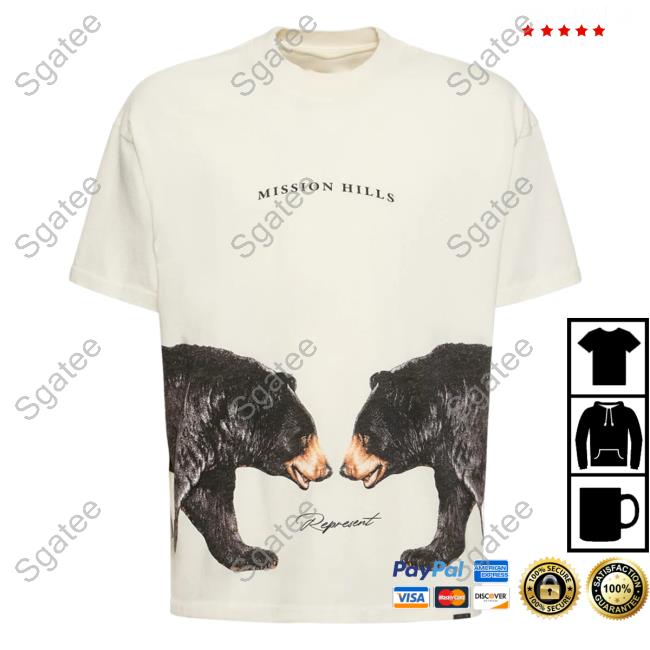 Official Luisa Via Roma Represent Mission Hills Printed Tee Shirt White 3D Luisaviaroma