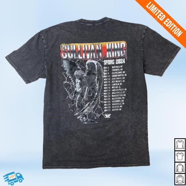 Official Sullivan King Merch "Spring 2024" Vintage Tour Popover Shirt Sullivan King Apparel Shop SullivanKing