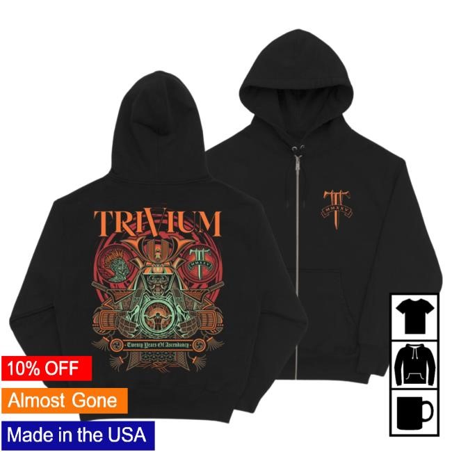 Official Trivium Merch Store Trivium Anniversary Hoodie
