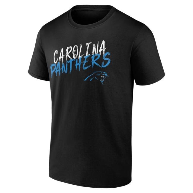 Carolina Panthers Hustle NFL Football Minimal Design Black NFL Football Carolina Panthers Hustle Graphic Print