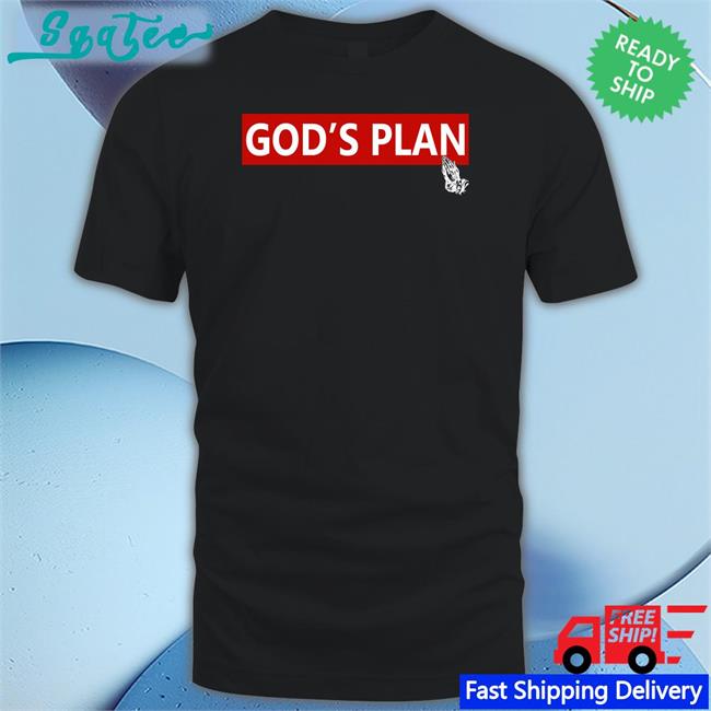Drake God's Plan Tee Shirt Black