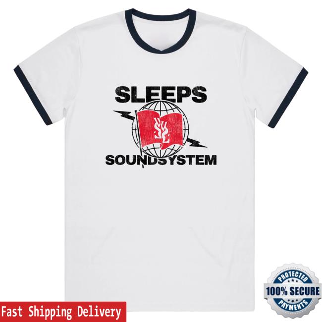 Official While She Sleeps Merch Bar The North Stands For Nothing Soundsystem Ringer Shirt 2023 Merch Bar