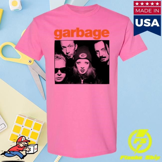 Garbage Green Photo Top Shirt