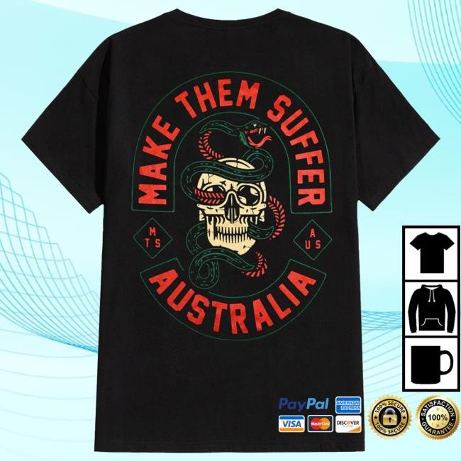 Make Them Suffer - Skull Snake Tee Shirt Make Them Suffer Merch