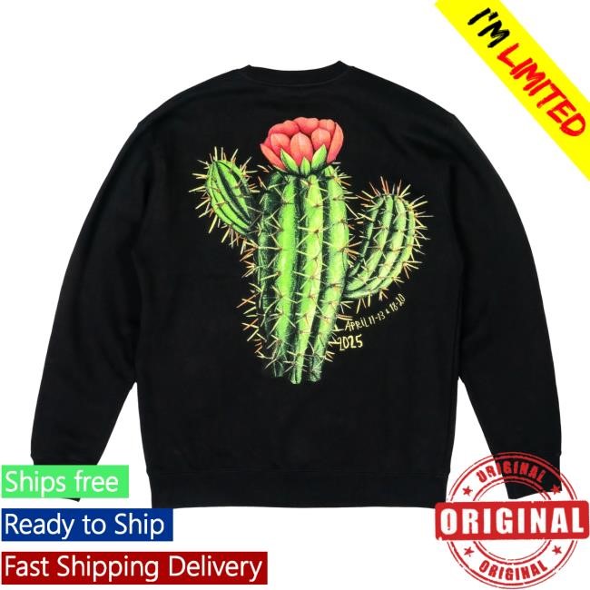 Coachella Shop Cactus Flower Crew Sweatshirt Coachella Merch