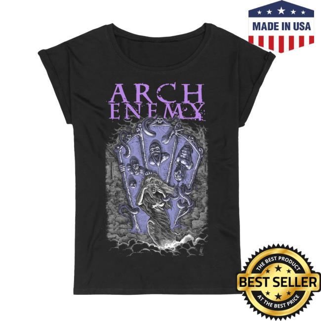 Official Arch Enemy House Of Mirrors Purple Tee
